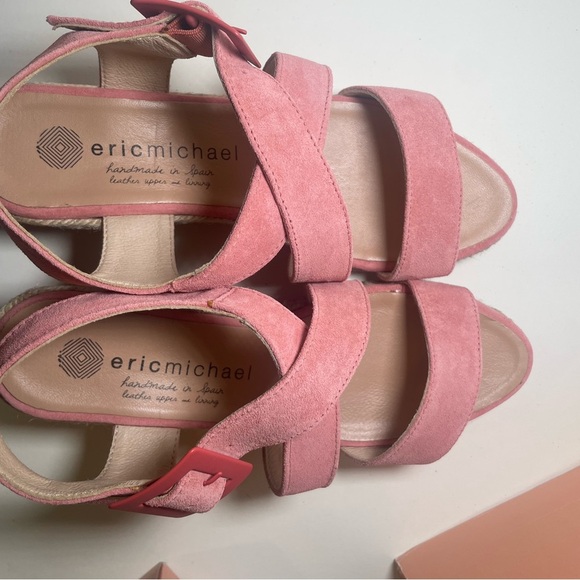Eric Michael Lidia Pink Espadrille Sandals Size 37. Never worn. - Picture 13 of 14